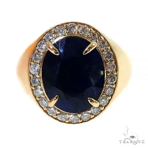RINA - For Him FACTORY Oceanic Elegance Sapphire Ring 69627 in Rose Gold / 4 – Ring