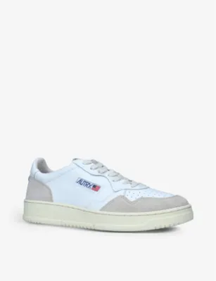 AUTRY Medalist low-top leather trainers - EUR 43 / 9 UK MEN in WHITE, additional product view 3