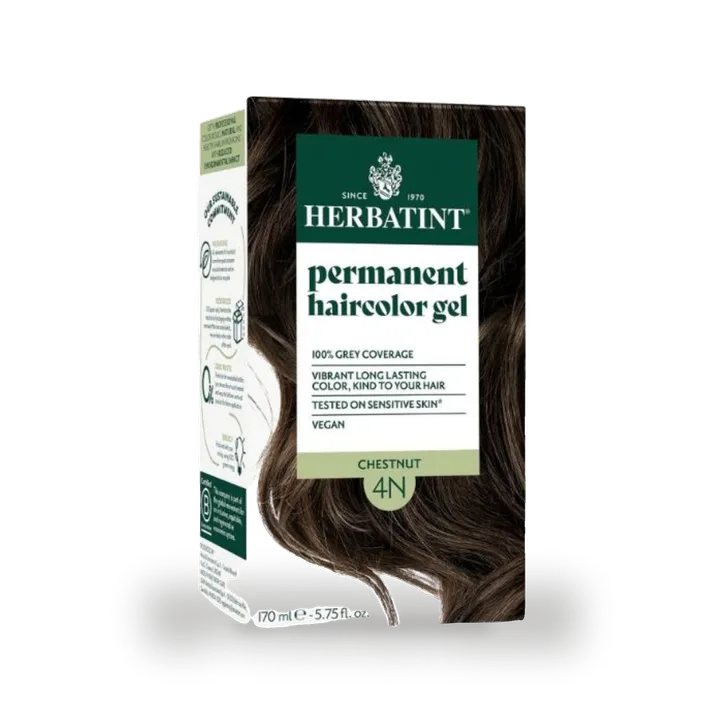Herbatint Hair Colours Chestnut 4N – Beauty > Hair Care > Hair Colouring > Permanent Hair Colour