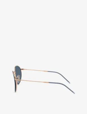 RAY-BAN RBR0103S Phantos-Frame Metal Sunglasses detail 3