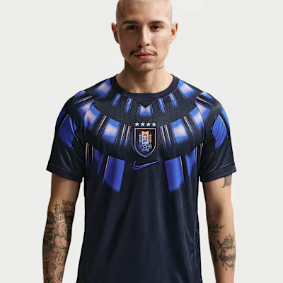 Nike Uruguay 2026 Stadium Away Men's Nike Dri-FIT Football Replica Shirt - Obsidian/Hyper Royal