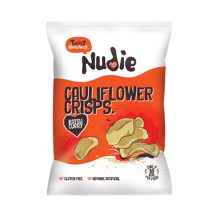 Nudie Snacks Nudie Katsu Curry Cauliflower Crisps 20g
