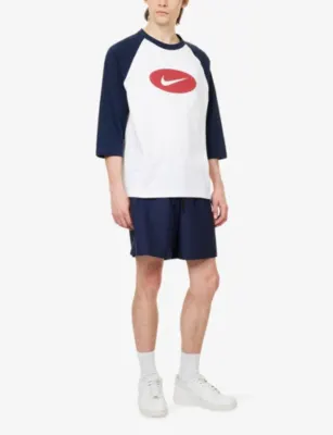 NIKE Club Logo-Print Cotton T-Shirt detail 2