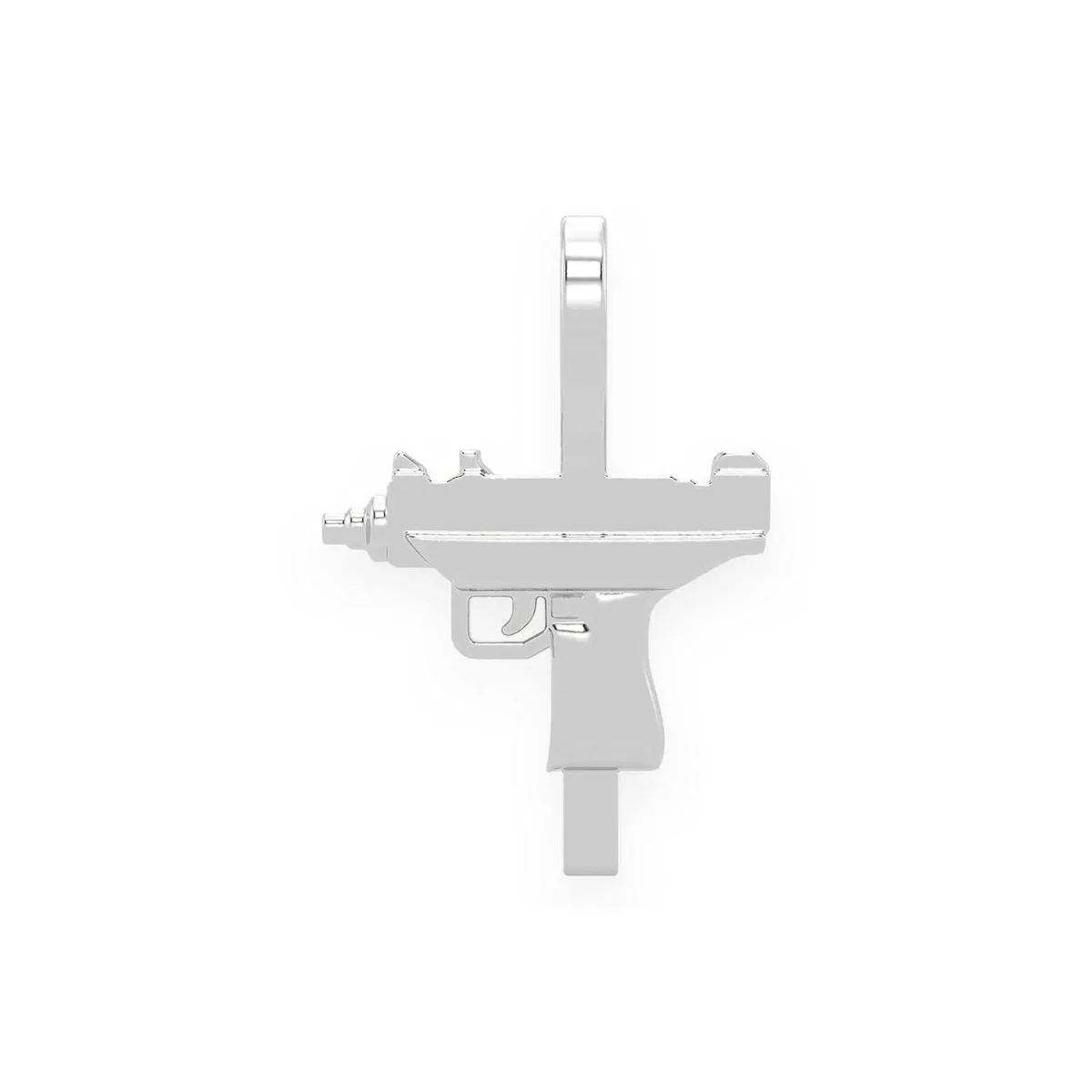 For Him Uzi Diamond Pendant in Plain / Rose Gold – Pendant