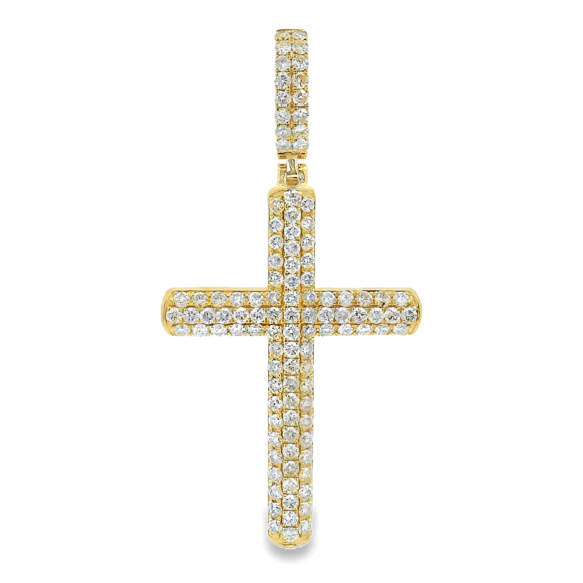 ANNA - CONSCIOUS DIAMONDS 14K Gold Diamond Cross Pendant 65952 in Yellow Gold – Pendant