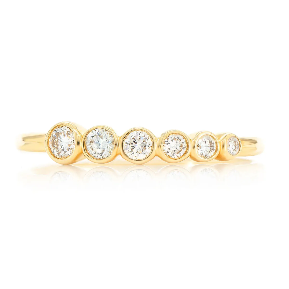 For Him Graduated Diamond Ring in Rose Gold / Lab Grown Diamond – Ring