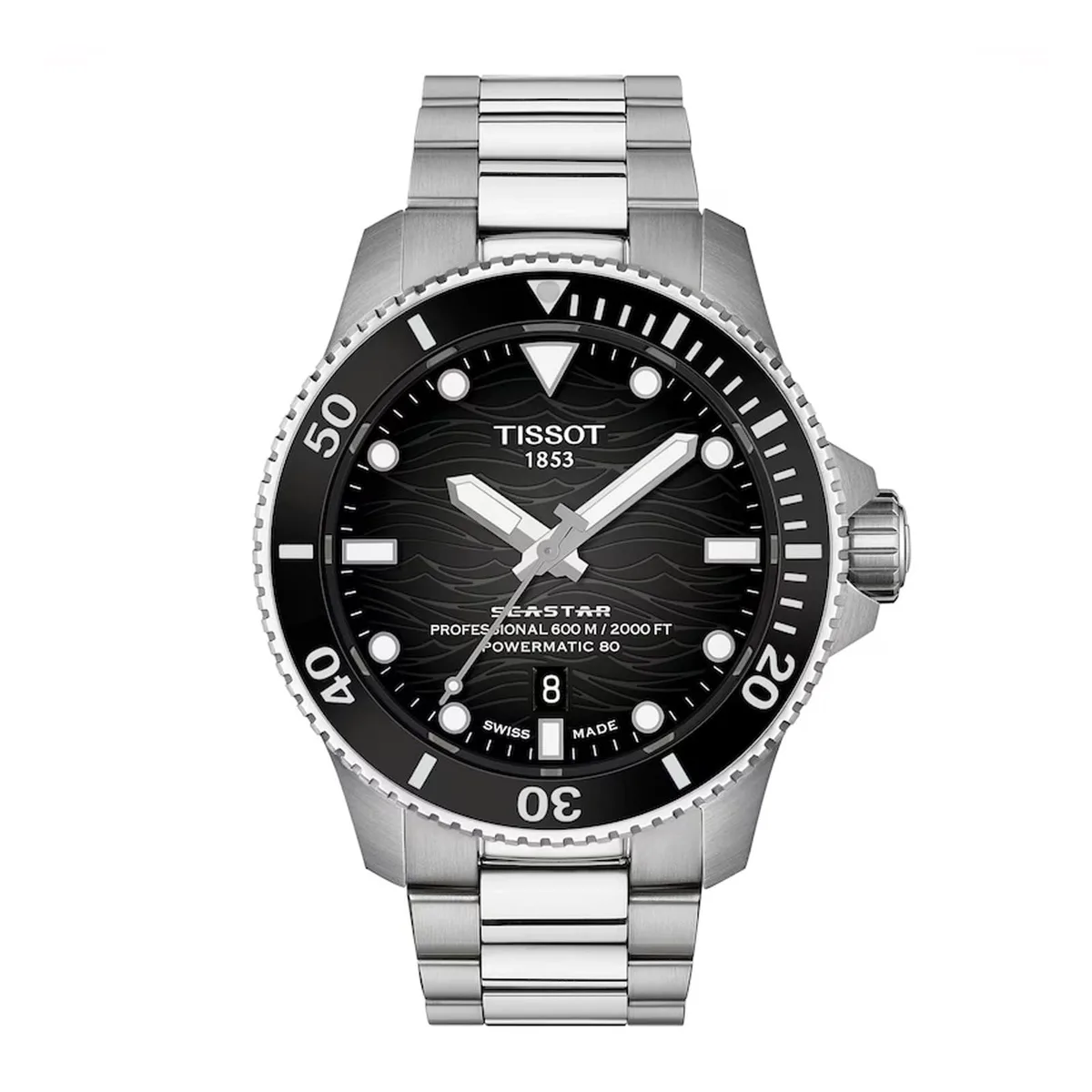 Tissot Seastar 2000 44mm Mens Watch Black