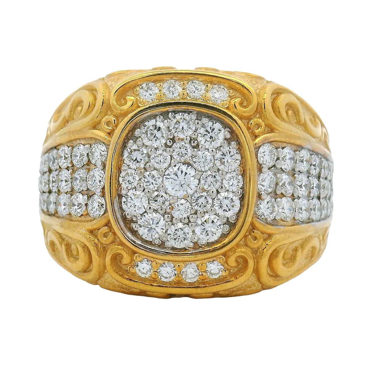 RINA - For Him CUSTOM Diamond Filigree Ring 70916 in Rose Gold / 7 – Ring