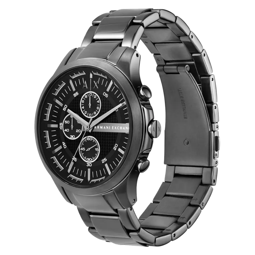 Armani Exchange Chronograph Gunmetal Stainless Steel Mens Watch detail 2
