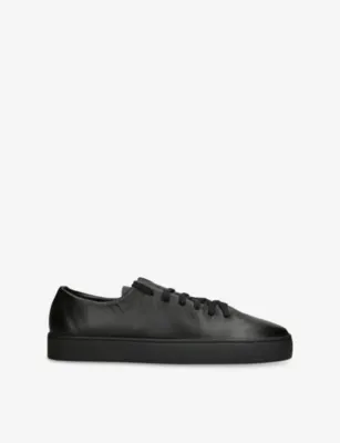 JAK Atom Leather Low-Top Trainers - EUR 41 / 7 UK MEN in BLACK – Mens | Trainers | Lace up trainers