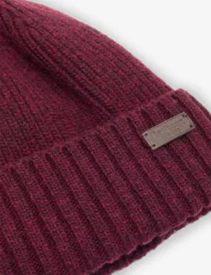 BARBOUR Carlton Wool-Blend Beanie Hat detail 2