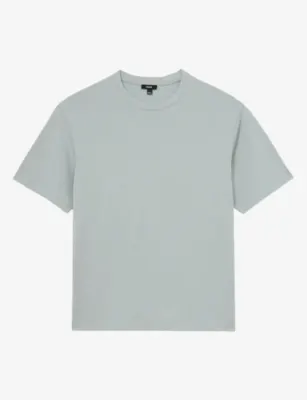 REISS Tate Relaxed-Fit Cotton T-Shirt - CHOCOLATE BROWN detail 2