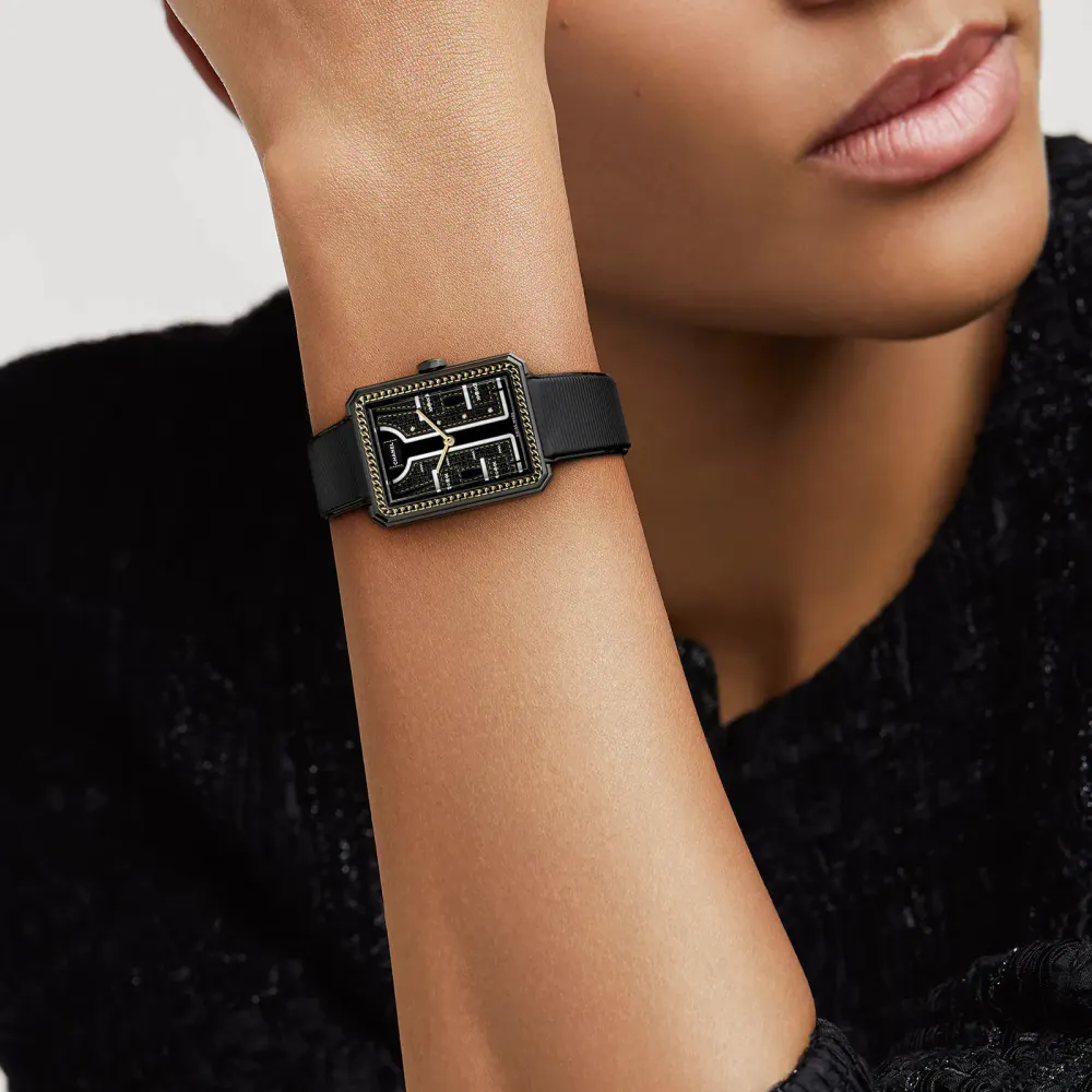 Chanel BOY-FRIEND COUTURE WATCH LIMITED EDITION in Black, additional product view 2