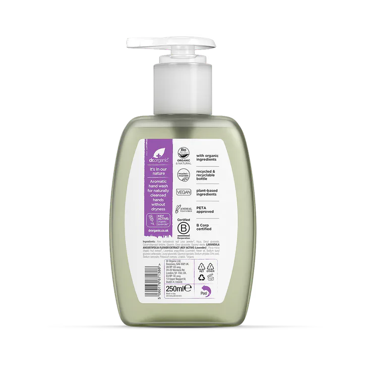 Dr Organic Lavender Hand Wash 250ml, additional product view 2
