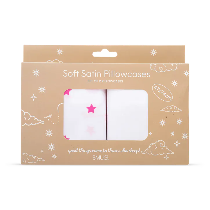 Smug Soft Satin Pillowcase Set - Starlit Cherry, additional product view 2