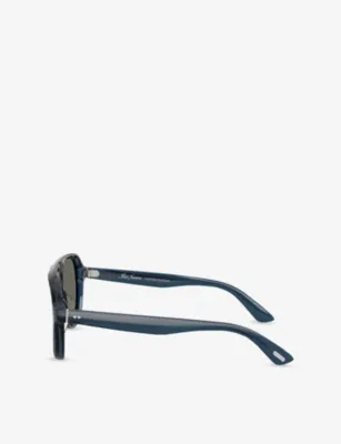OLIVER PEOPLES OV5581SU Paul Newman Aviator-Frame Acetate Sunglasses detail 2