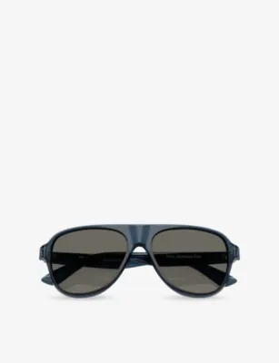 OLIVER PEOPLES OV5581SU Paul Newman Aviator-Frame Acetate Sunglasses detail 3