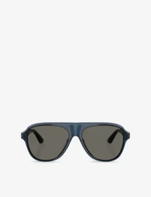 OLIVER PEOPLES OV5581SU Paul Newman Aviator-Frame Acetate Sunglasses