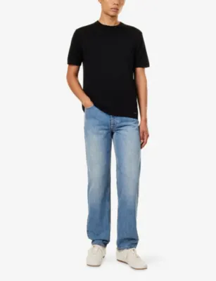 SIMKHAI Duke Silk-Blend Knit T-Shirt detail 2