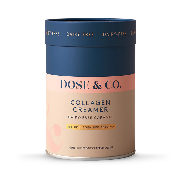 Dose & Co Dairy-Free Collagen Creamer Caramel 340g