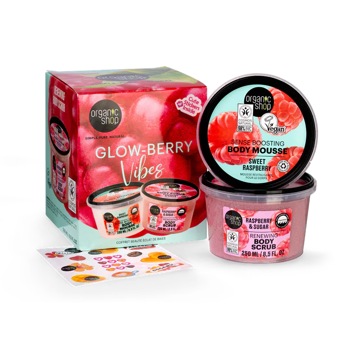 Organic Shop Glow-Berry Vibes Beauty Gift Set 250ml/250ml