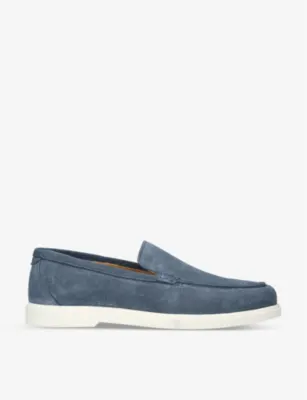 LOAKE Tuscany slip-on suede loafers - EUR 40 / 6 UK MEN in BLUE/DARK – Mens | Loafers