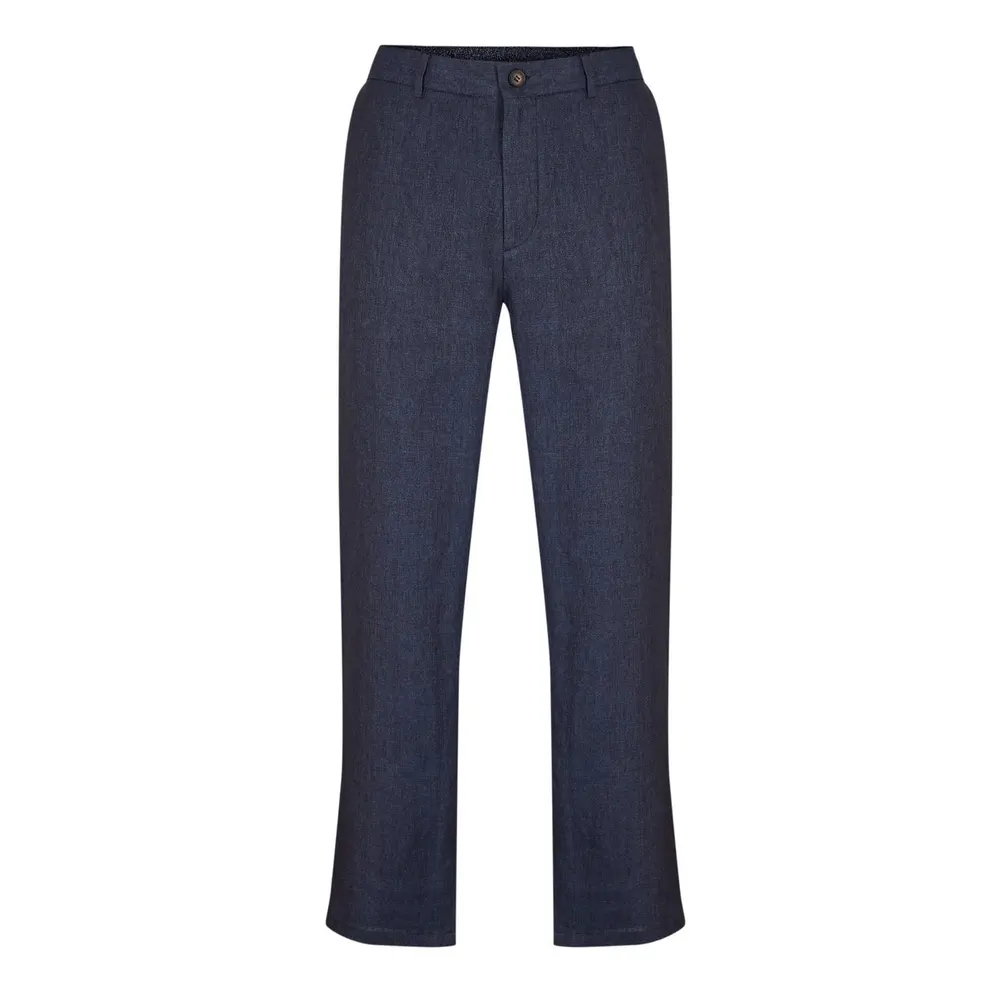 Pal Zileri Men's Linen Straight Leg Trousers