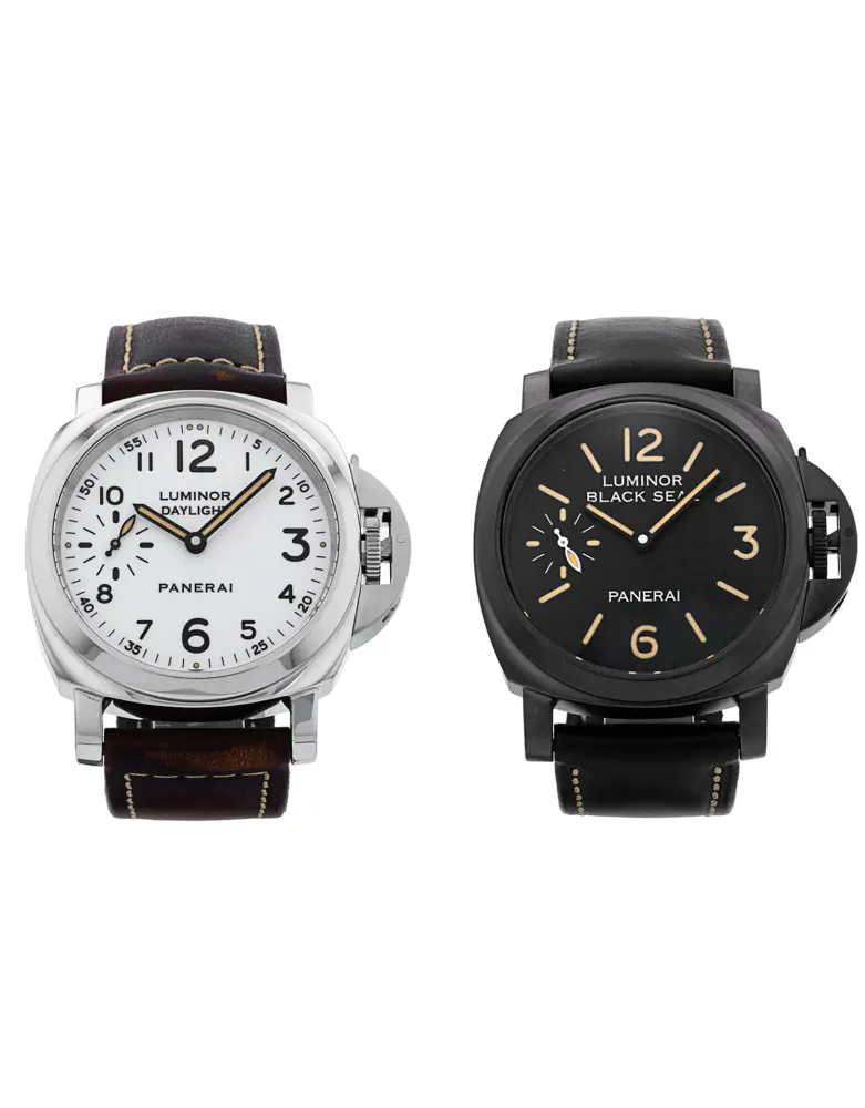 Panerai Luminor 8 Days PAM00785 - SET of 2 WATCHES — 2014 — Excellent in White Arabic – Pre-owned watches