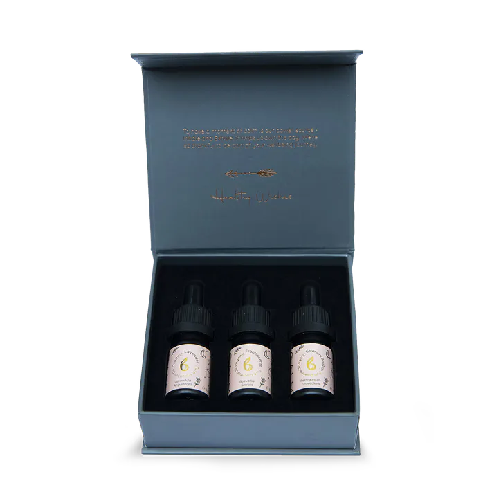 B Calm Sleep & Balance Essential Oil Set – Geranium, Lavender & Frankincense 5ml x 3 – Rest Calm detail 3