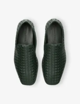 BOTTEGA VENETA Intrecciato Leather Loafers - EUR 42 / 8 UK MEN detail 2