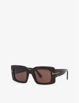 TOM FORD FT1188 Brigitta Rectangle-Frame Acetate Sunglasses detail 2