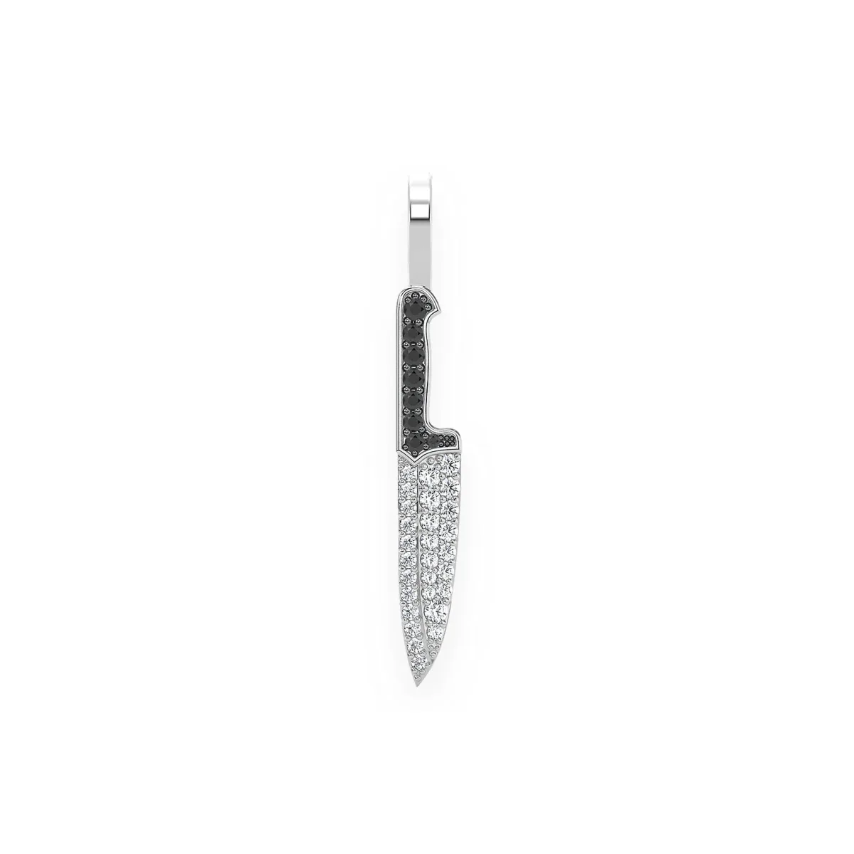For Him Chef Knife Diamond Pendant