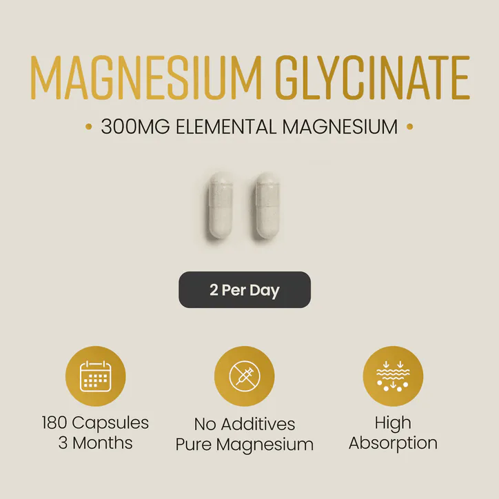 VitaBright Magnesium Glycinate 1500mg per Serving - 300mg Elemental Magnesium - 180 Capsules detail 3