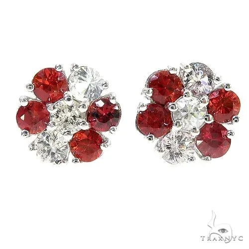 PIA - For Him GEMSTONES Austria Sapphire Flower Earrings 67137 in Rose – Earrings