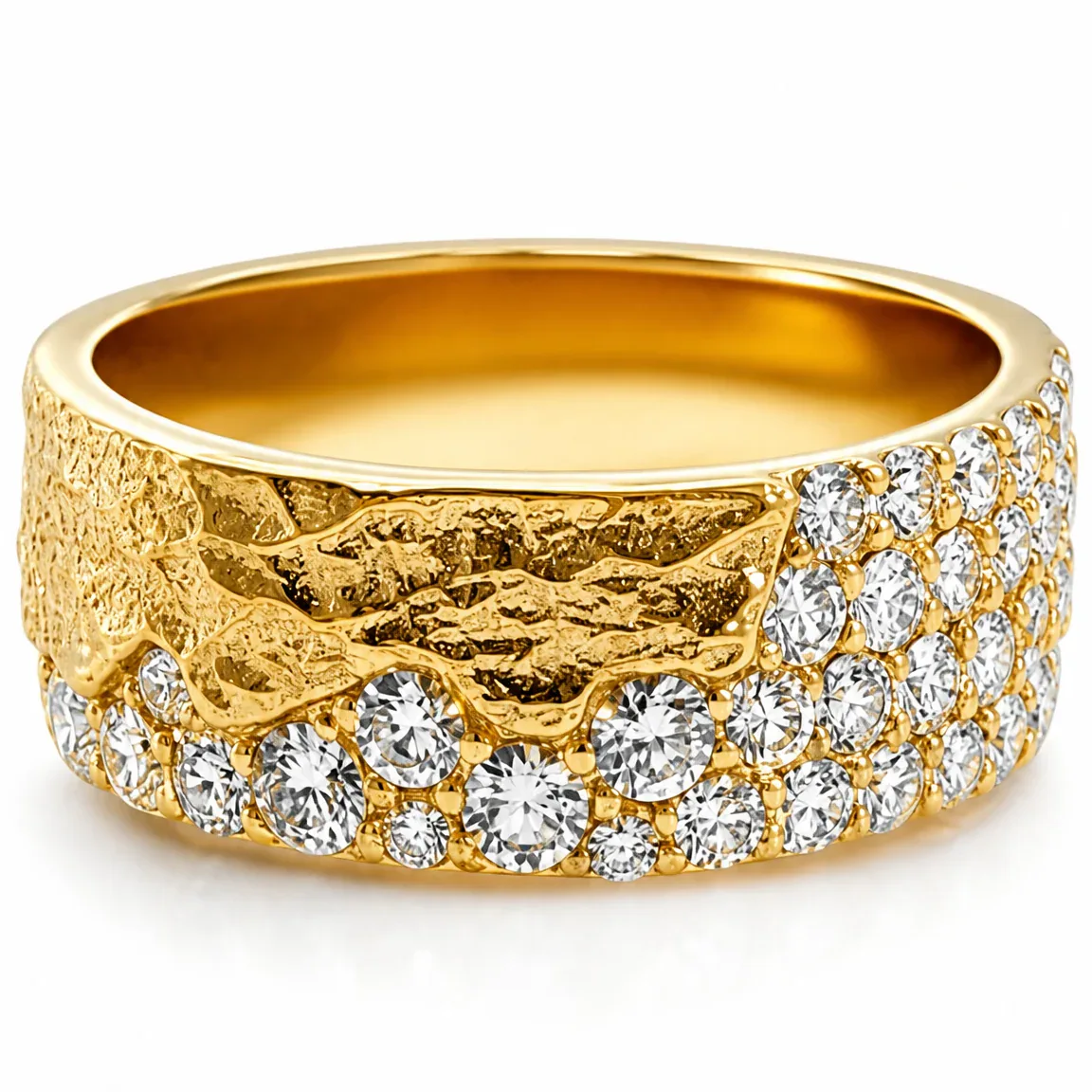 AHMED - For Him CVD Imperium Diamond Wedding Band 71299 in Rose Gold / 8 – Ring