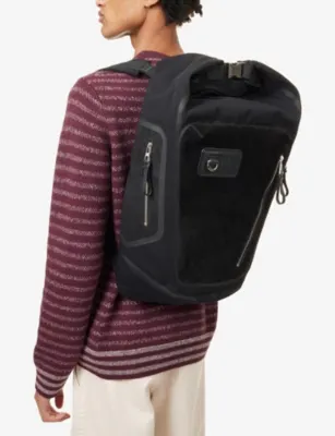 LOEWE Flex Roll Top Canvas and Suede Backpack detail 2
