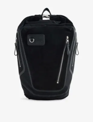 LOEWE Flex Roll Top Canvas and Suede Backpack
