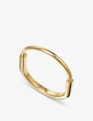 TIFFANY & CO Lock 18ct yellow-gold bangle bracelet - L detail 3