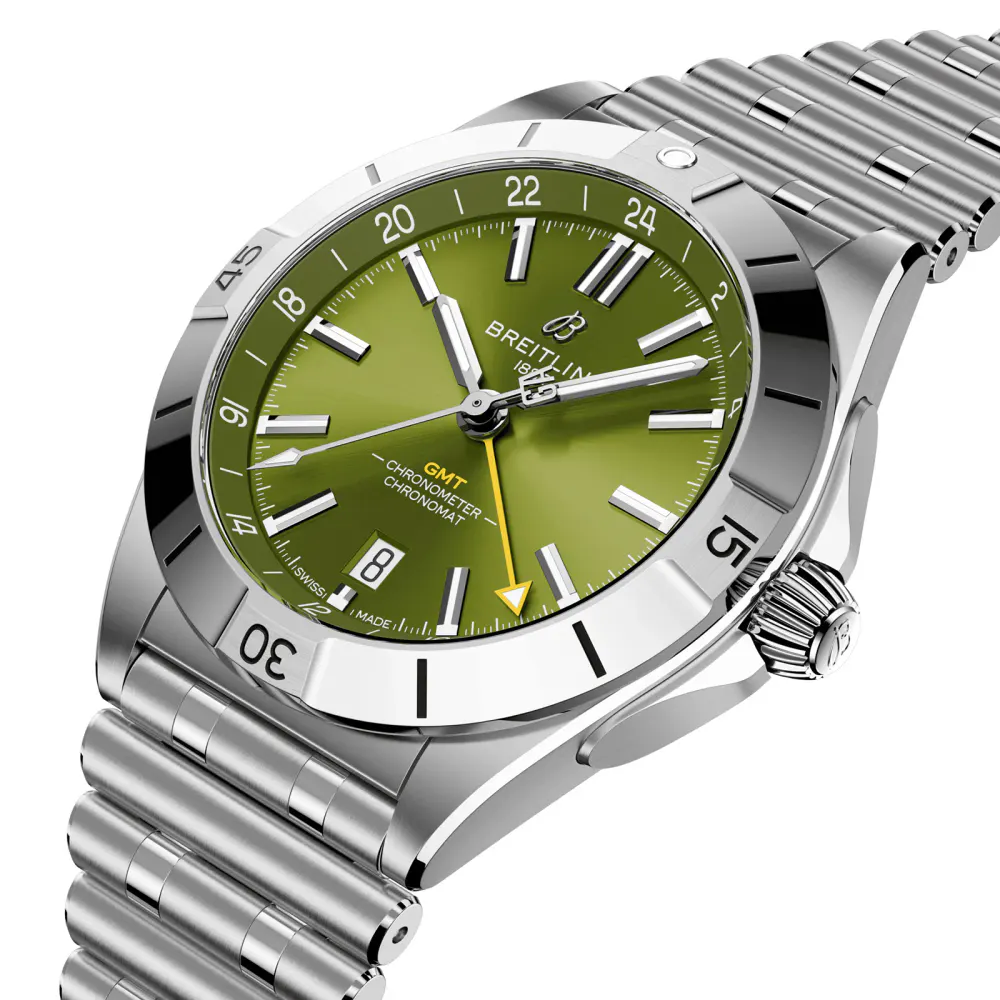 Breitling Chronomat Automatic GMT Giannis Antetokounmpo 40mm Mens Watch Green detail 3