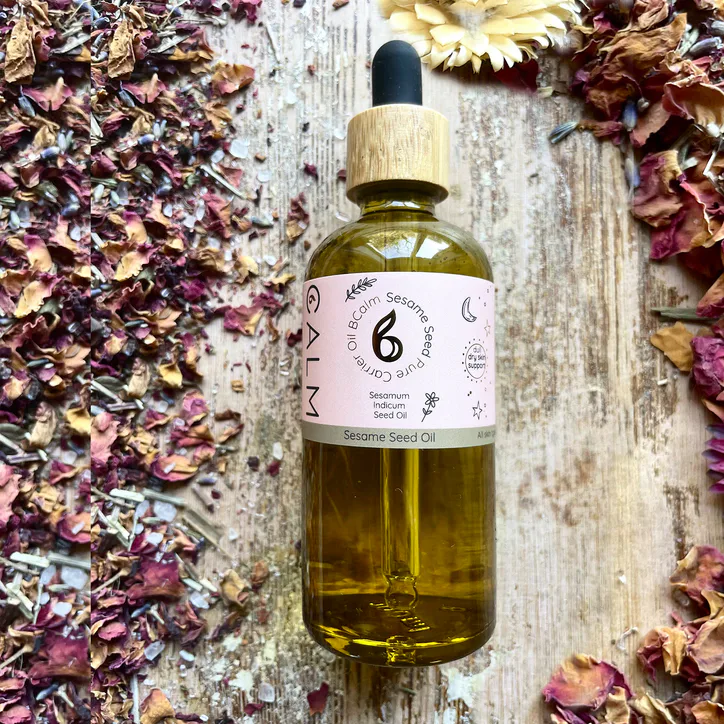 B Calm Pure Sesame Carrier Oil – Natural Massage & Skincare Oil 100ml detail 2