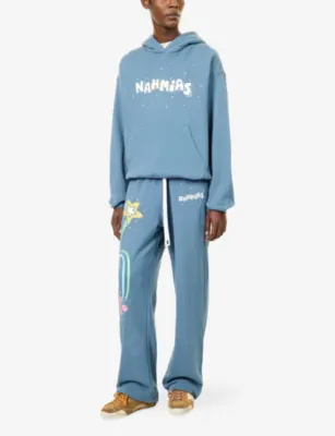 NAHMIAS Printed Straight-Leg Cotton Jogging Bottoms detail 2