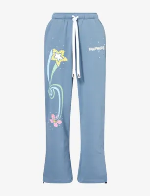 NAHMIAS Printed Straight-Leg Cotton Jogging Bottoms