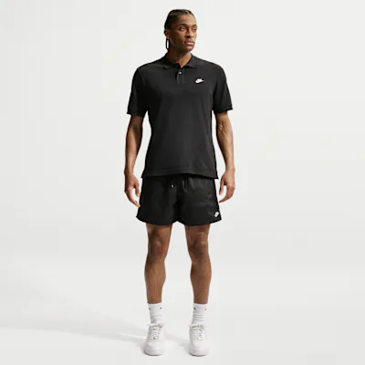 Nike Club Men's Woven Flow Shorts - Black/White