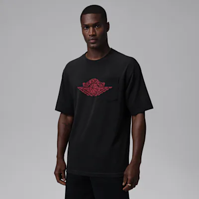 Jordan Flight Essentials Men's Pocket T-Shirt - Black/University Red