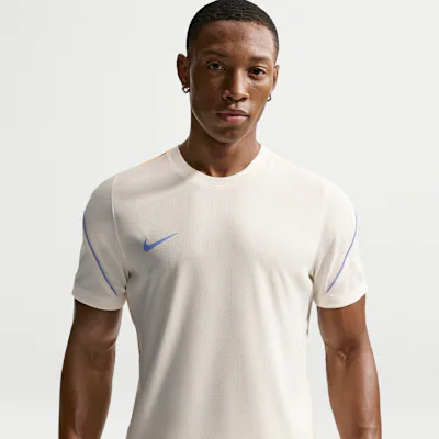 Nike Strike Men's Dri-FIT Short-Sleeve Football Top - Pale Ivory/Orange Pulse/Royal Pulse/Royal Pulse