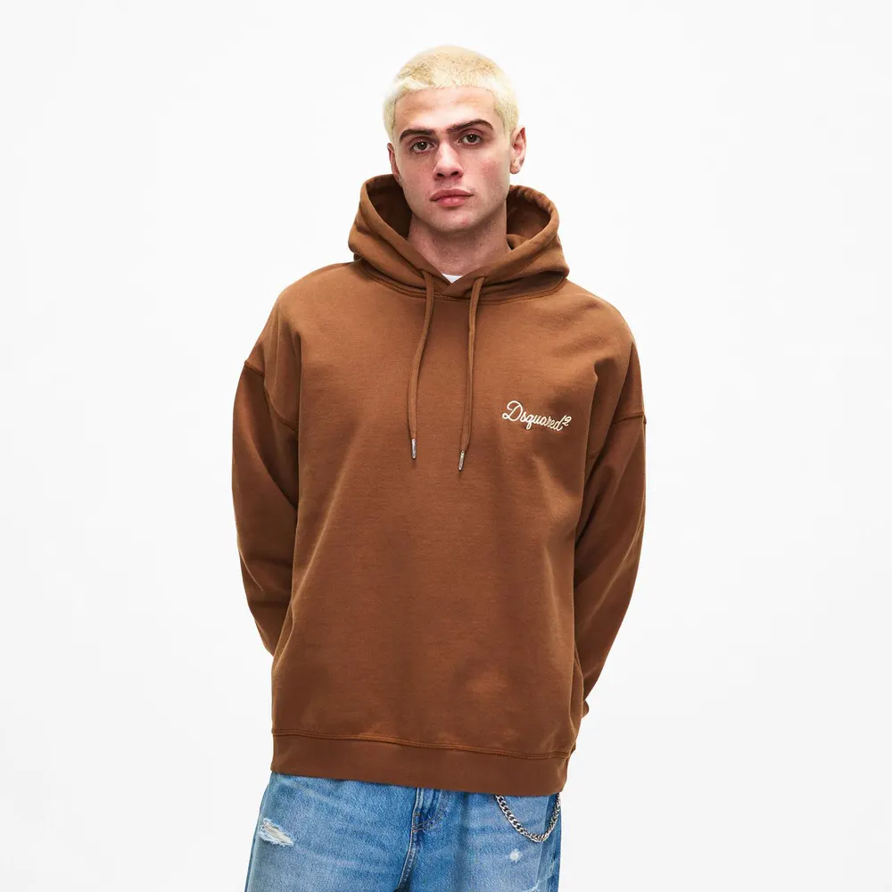 DSquared2 Men's DSQ Signature Pull Over Hoodie detail 3