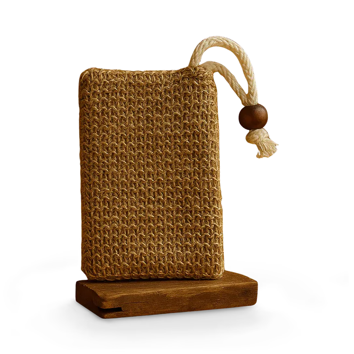 Saabuni Exfoliating Soap Saver Bag – Natural Jute
