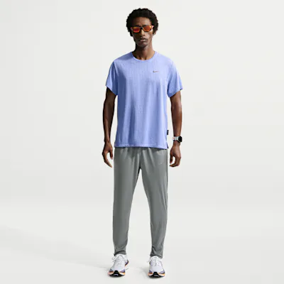 Nike Miler Men's Dri-FIT Knit Running Trousers - Smoke Grey/Iron Grey
