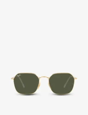 RAY-BAN RB3694 Jim polished-metal sunglasses