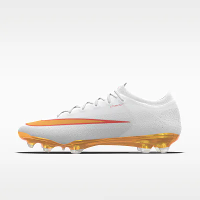 Nike Mercurial Vapor 17 Elite By You Custom Firm-Ground Low-Top Football Boots - White/White